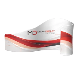 Ścianka tekstylna wave 390x230