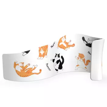 Ścianka tekstylna wave 390x230