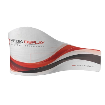 Ścianka tekstylna wave 390x230