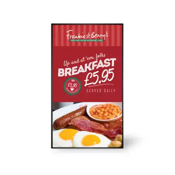 Menuboard zarządzany zdalnie