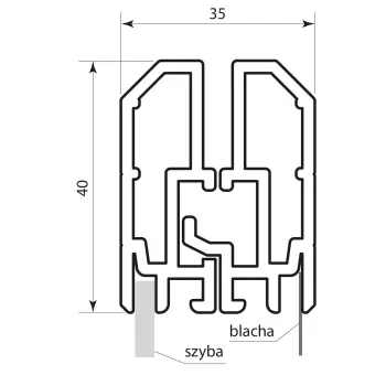 Gablota Creacom INFO/MENU