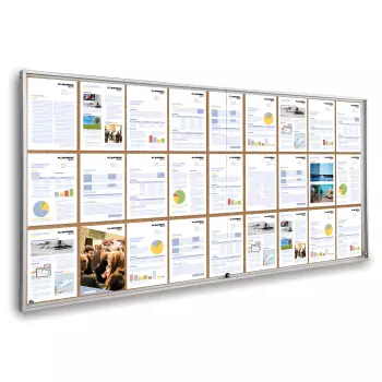 Korkowa gablota Millenium z przesuwanymi drzwiami