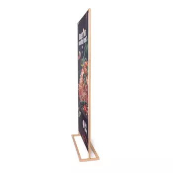 Rustykalny stojak na baner 85x200