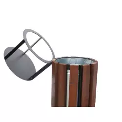 Kosz OWAL z daszkiem