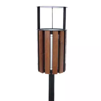 Kosz OWAL z daszkiem