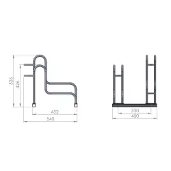 Stojak na rowery ELKA STEP