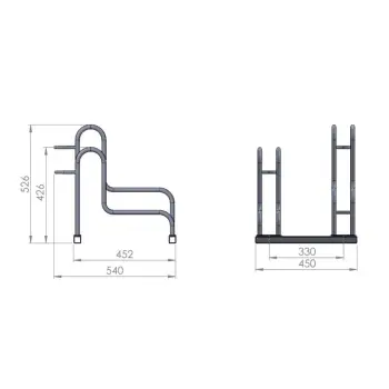 Stojak na rowery ELKA STEP