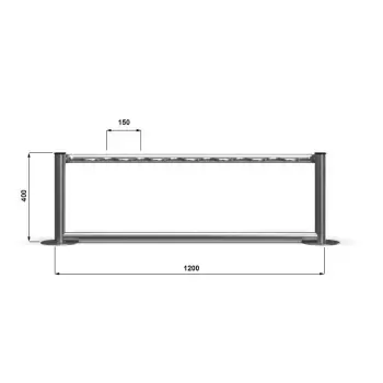 Stojak na hulajnogi - 6 stanowiskowy STAL NIERDZEWNA
