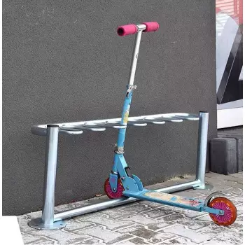 Stojak na hulajnogi - 6 stanowiskowy STAL NIERDZEWNA