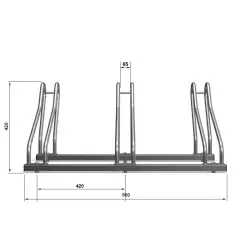 Stojak na rower PROPEN - 2 miejsca rowerowe