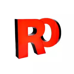 Litery 3D lico płaskie