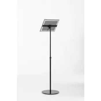 Czarny teleskopowy Menuboard A4