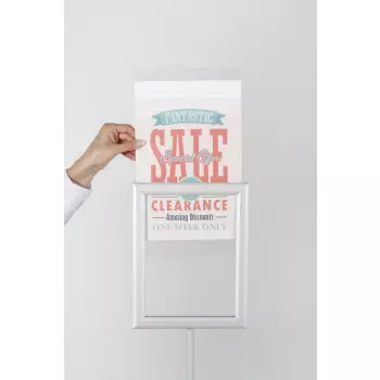 Dwustronny teleskopowy stojak na plakat