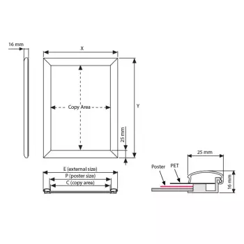 Wodoodporna rama zatrzaskowa