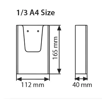 Kieszeń wisząca na ulotki DL