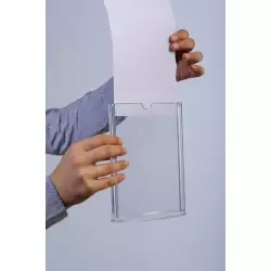 Owalny stojak akrylowy na menu