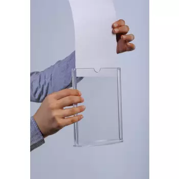 Owalny stojak akrylowy na menu