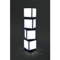 Stojak reklamowy LED z 4 obrotowymi kostkami 40x40 cm