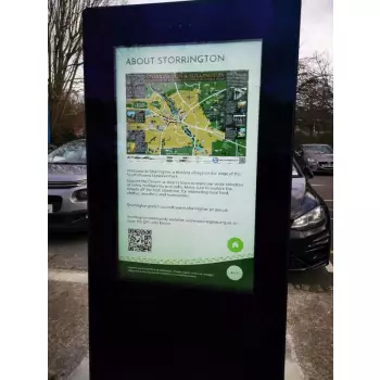 Interaktywny totem reklamowy - zewnętrzny 49 cali