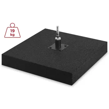 Gumowa podstawa do flagi z rotatorem - 19 kg