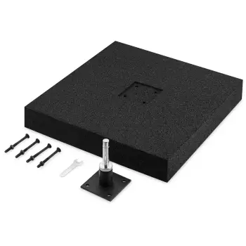 Gumowa podstawa do flagi z rotatorem - 12 kg