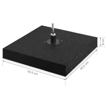Gumowa podstawa do flagi z rotatorem - 19 kg