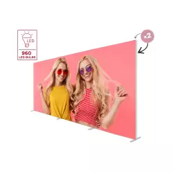 Podświetlana ścianka reklamowa BACKLIGHT 600x250