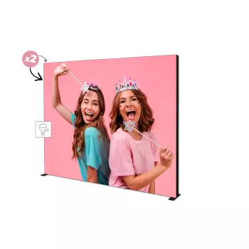 Ścianka podświetlana czarna LUMIX™ 300×250