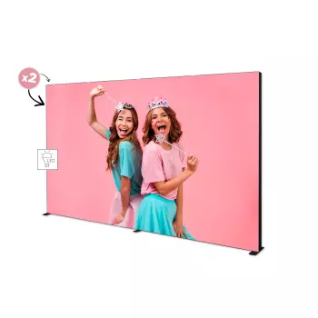 Ścianka podświetlana czarna LUMIX™ 400×250