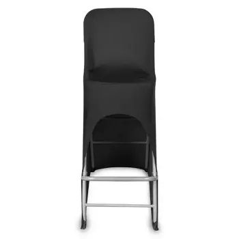 Pokrowiec na krzesło koktajlowe - czarny