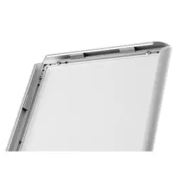 Stojak info/menu Standard srebrny - A4