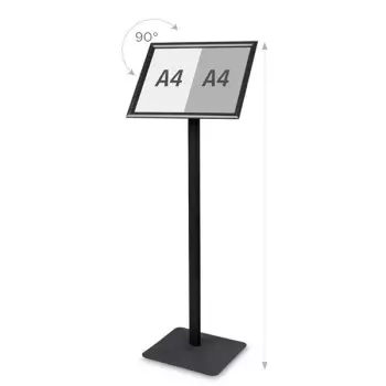 Stojak info/menu Premium czarny - A3