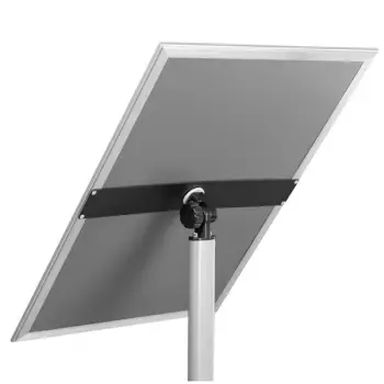 Stojak info/menu Premium srebrny - A2