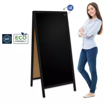 Potykacz drewniany Classic XL (72x160 cm) - czarny