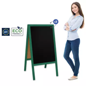 Potykacz drewniany Classic L (61x118 cm) - zielony