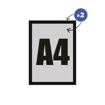 Ramka Magnetic Rewers A4 - czarna