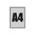 RAMKA MAGNETIC A4 - SREBRNA