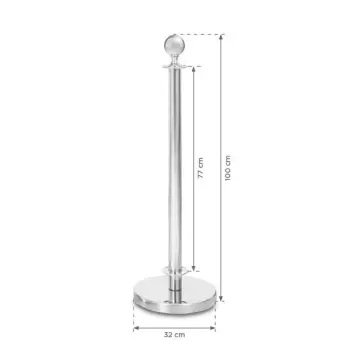 Zestaw słupków Cafeteria - Chrom