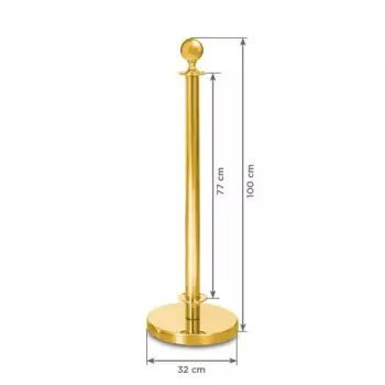 Zestaw słupków Cafeteria - złoty