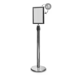 Ramka A4 na Słupek - Chrome