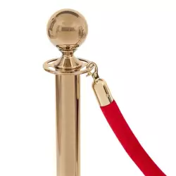 Border welurowy czerwony - klamra złota