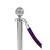 Border welurowy fioletowy - klamra chrome