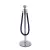 Border welurowy fioletowy - klamra chrome
