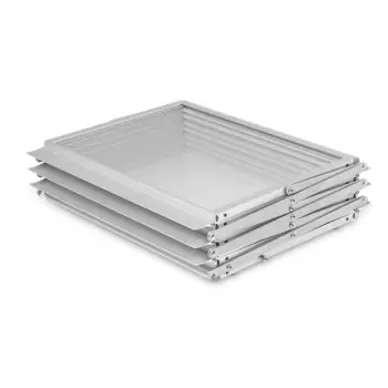 Stojak na ulotki Montana A3 w torbie - srebrny