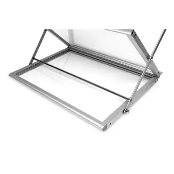 Stojak na ulotki Montana A3 w torbie - srebrny