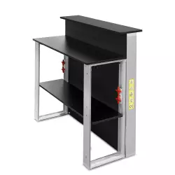 Tekstylna trybunka LED z półką