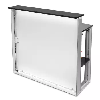Tekstylna trybunka LED z półką