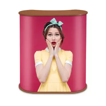 Trybunka Promo 2 nerka - blat w kolorze drewna