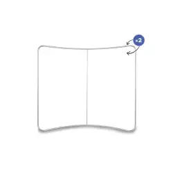 Ścianka tekstylna Atlantis Łukowa 250x230