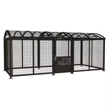 Wiata rowerowa łukowa zamykana